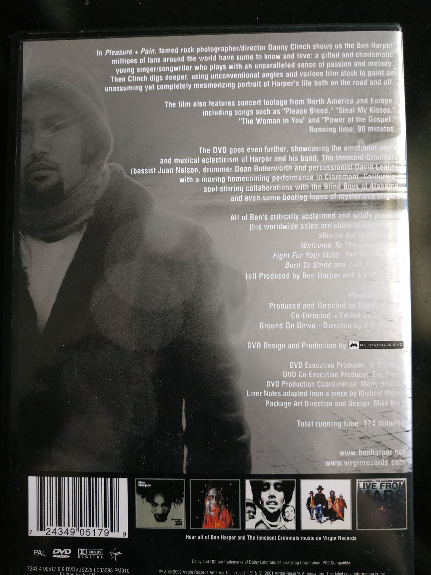 Ben Harper-Pleasure+Pain DVD