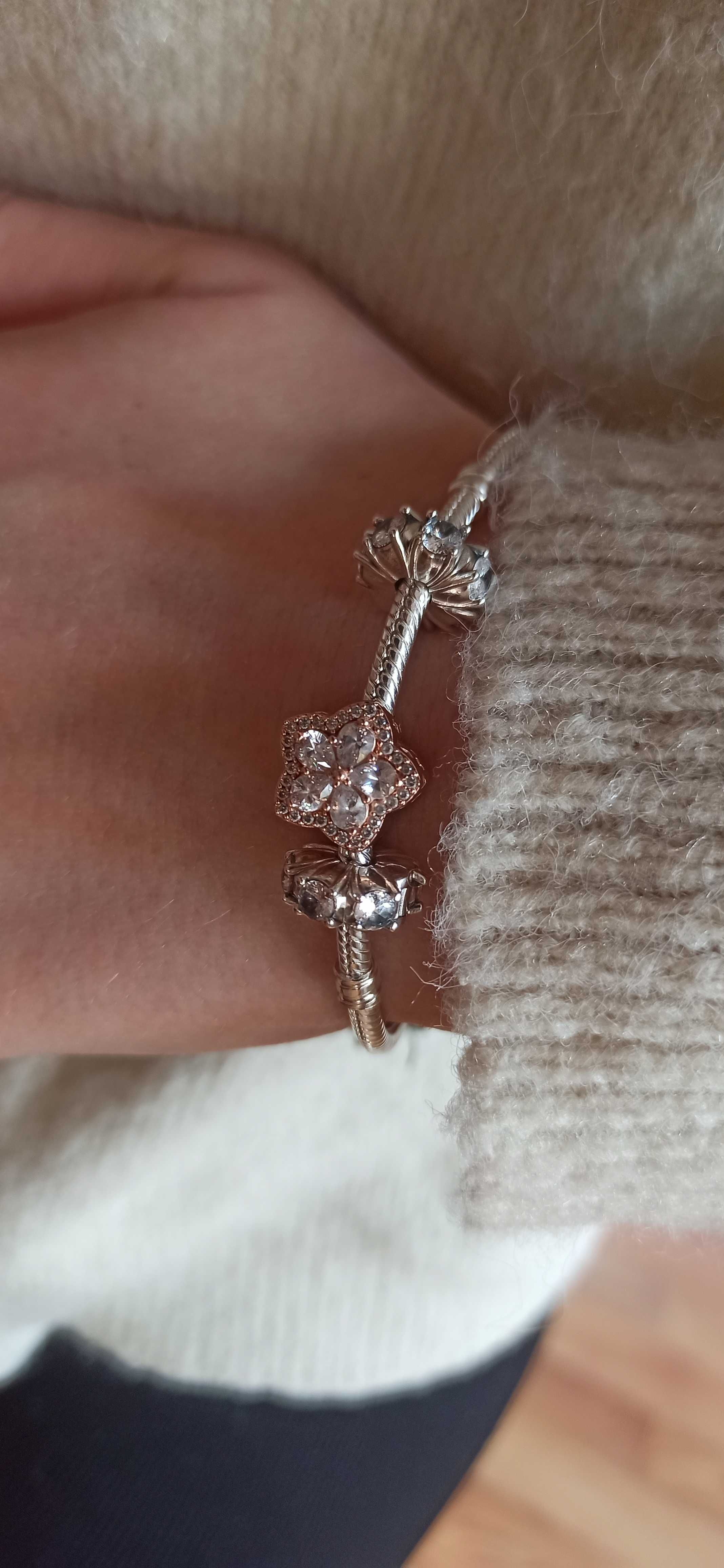 Bransoletka Pandora NOWA ALE S925 lśniący charms zawieszka kulka beads