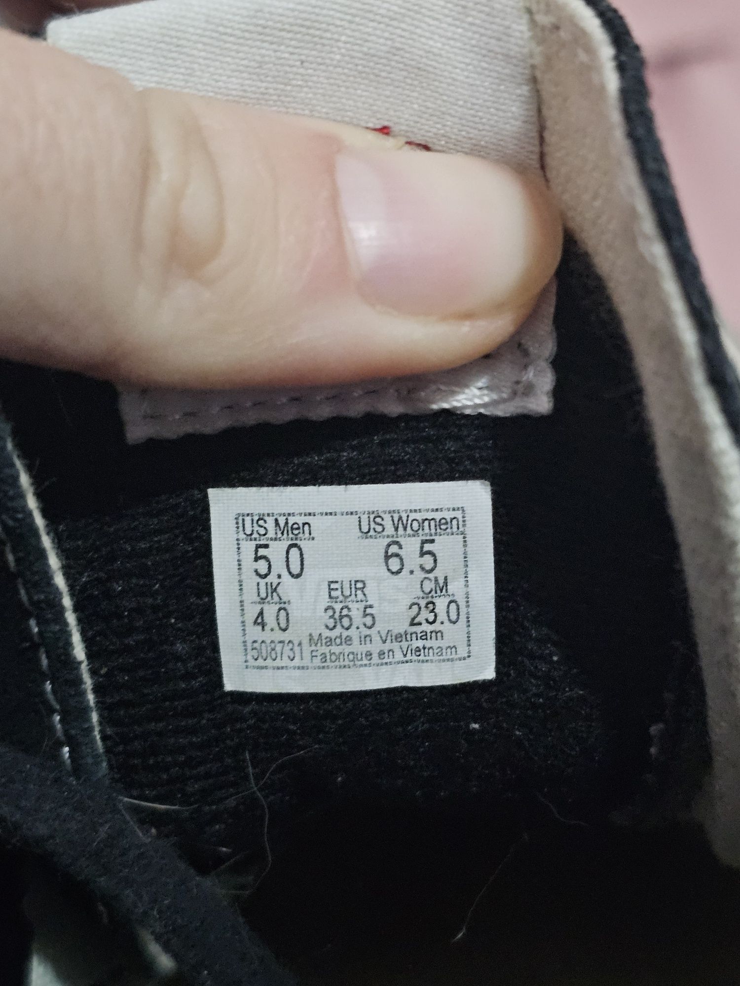 Buty damskie za kostke trampki czarne vans Old skool rozmiar 36.5