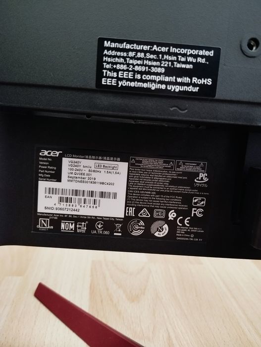 Monitor Acer VG240Y