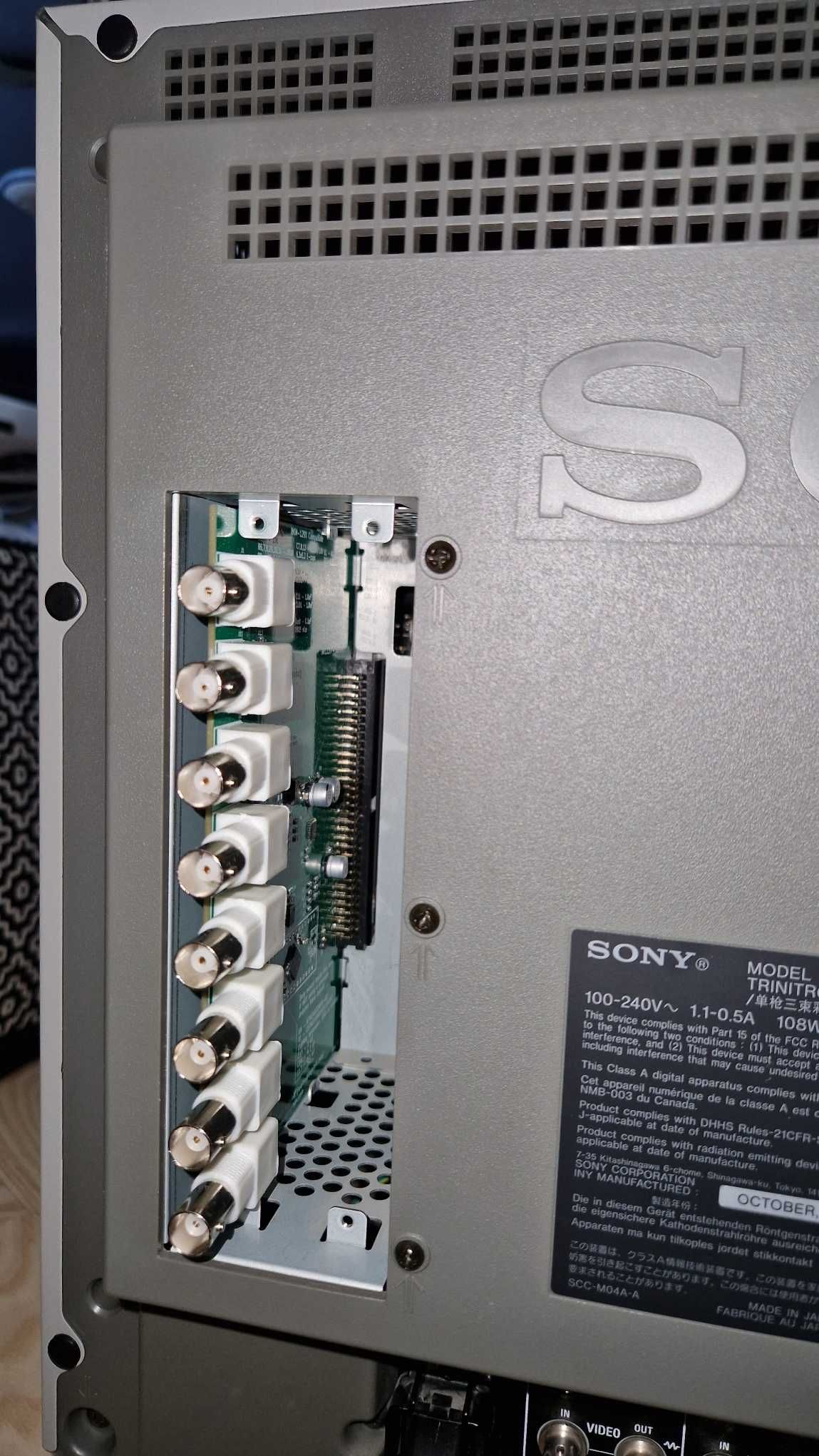 Klon karty SONY BKM-129X do monitorów BVM/PVM (wersja BNC)