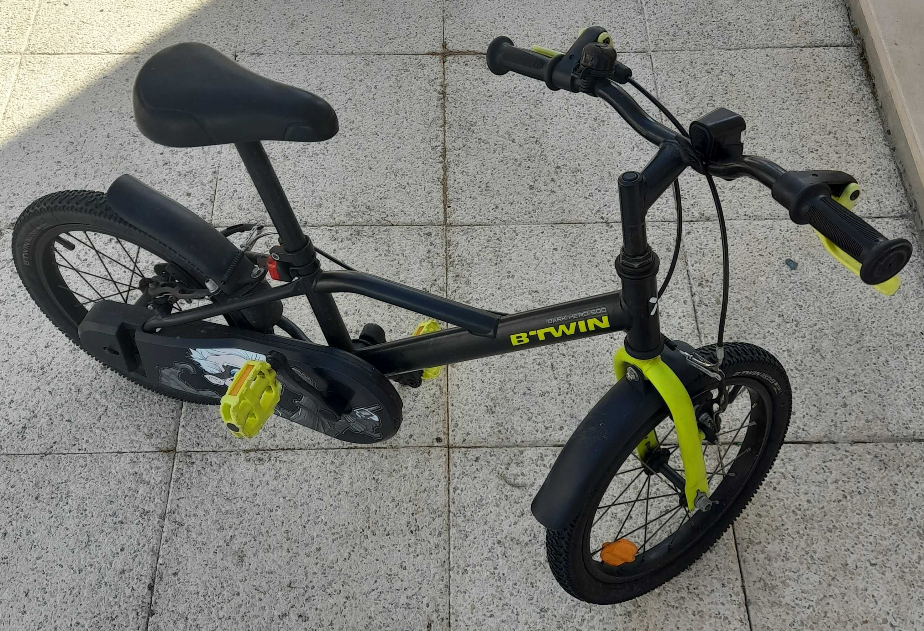 Bicicleta de criança BTWIN 16" com rodas de apoio 3 a 7 anos