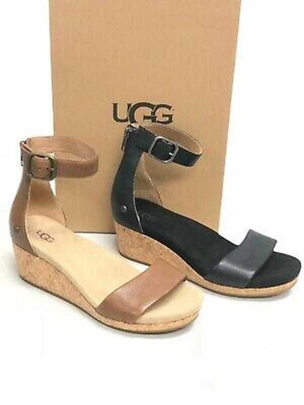 Босоножки ugg zoe ii leather wedge sandals размеры 38,38.5,39,39.5,40