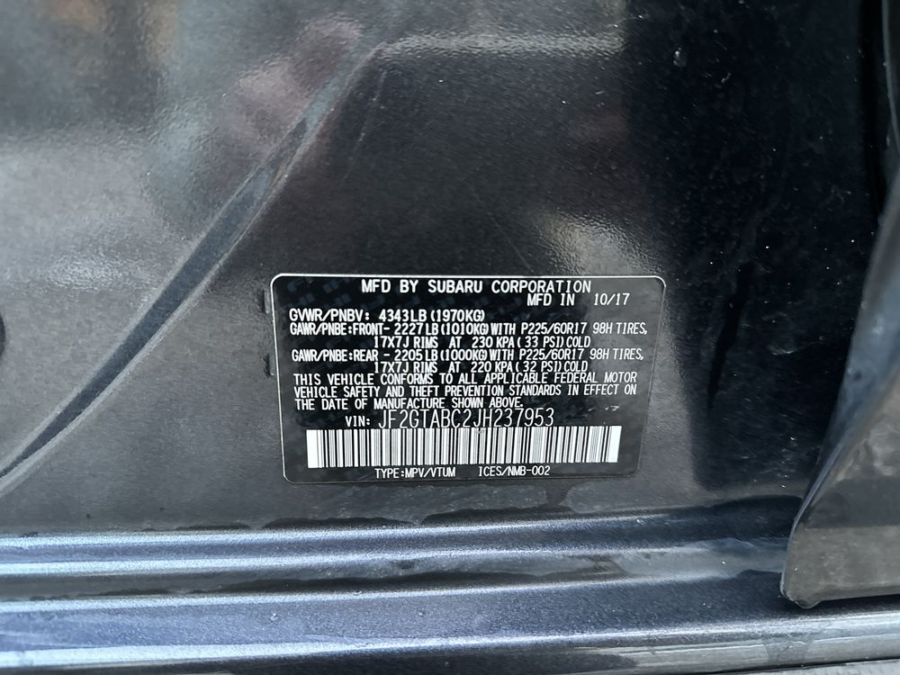 Subaru Crosstrek Premium II покоління