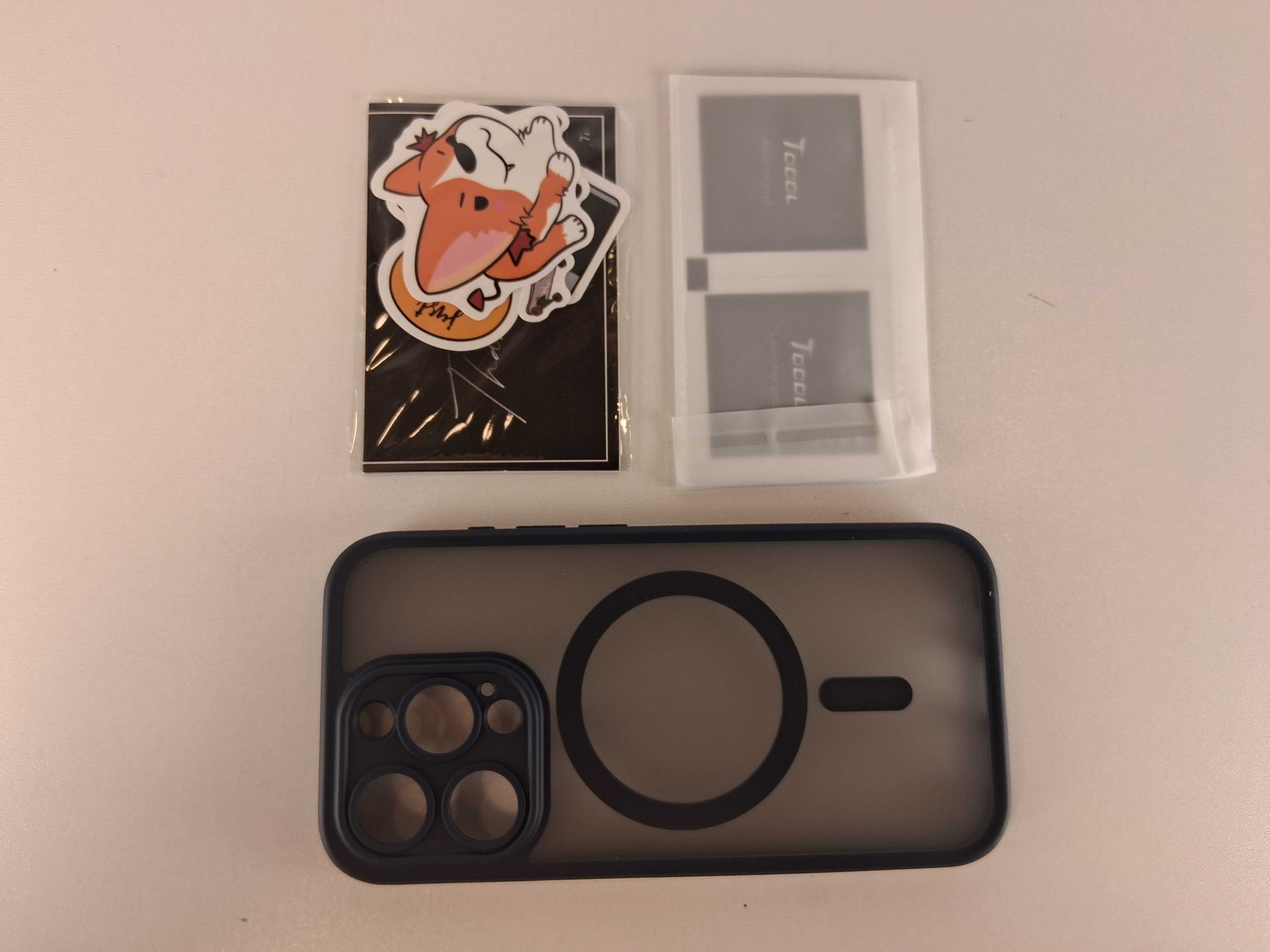 Y150 Etui Tocol MagSafe oraz Szkła Hartowane do iPhone 15 Pro 2+1