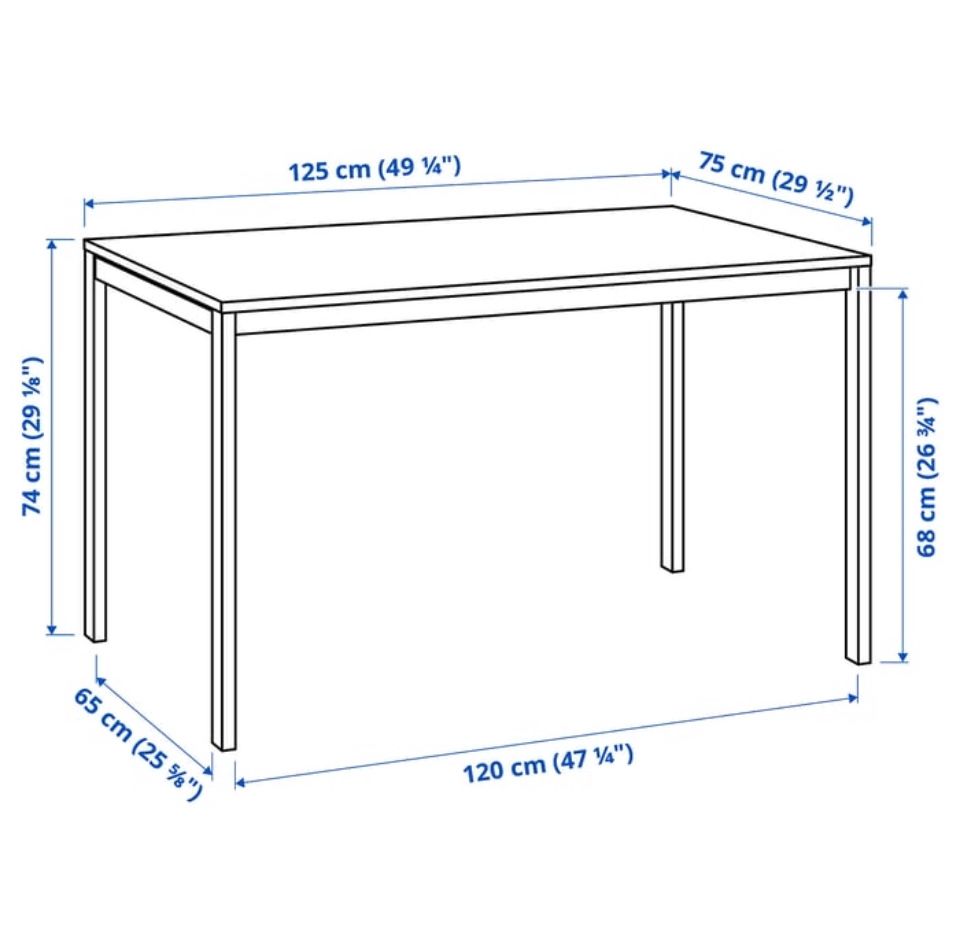 Stół Ikea z 4 krzesłami MELLTORP / ADDE