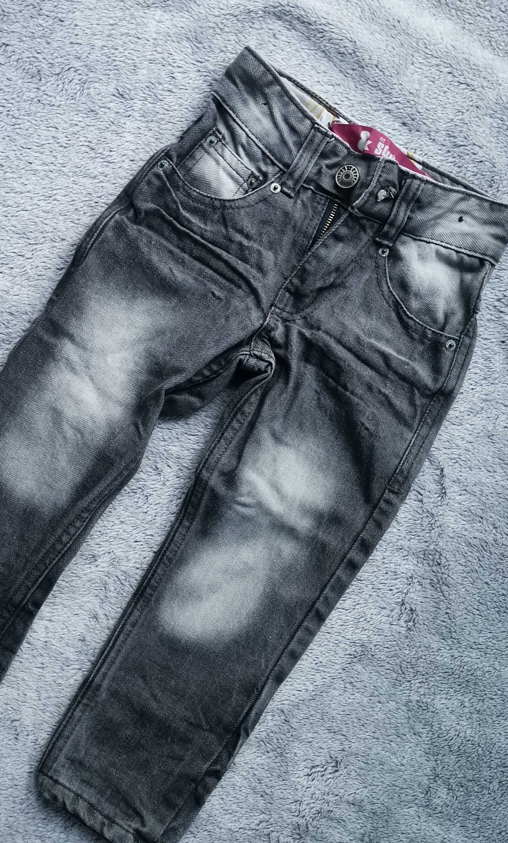 Rewelacyjne jeansy Fit & Sqin 2-3 lata 92-98 spodnie