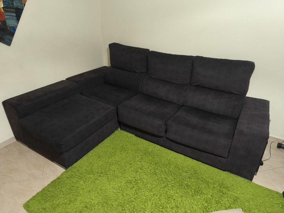 Sofá modular preto