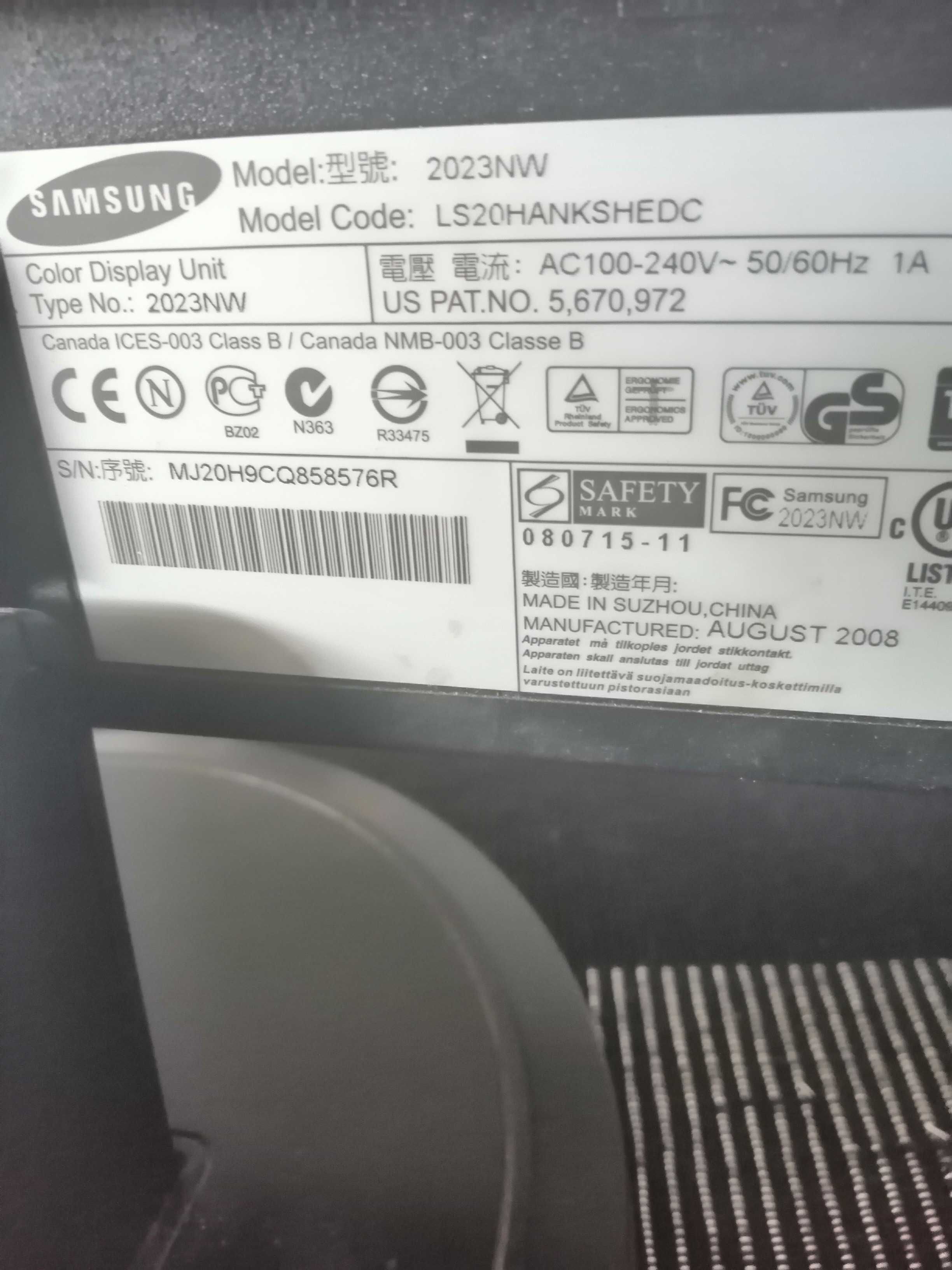 Sprzedam monitor samsung