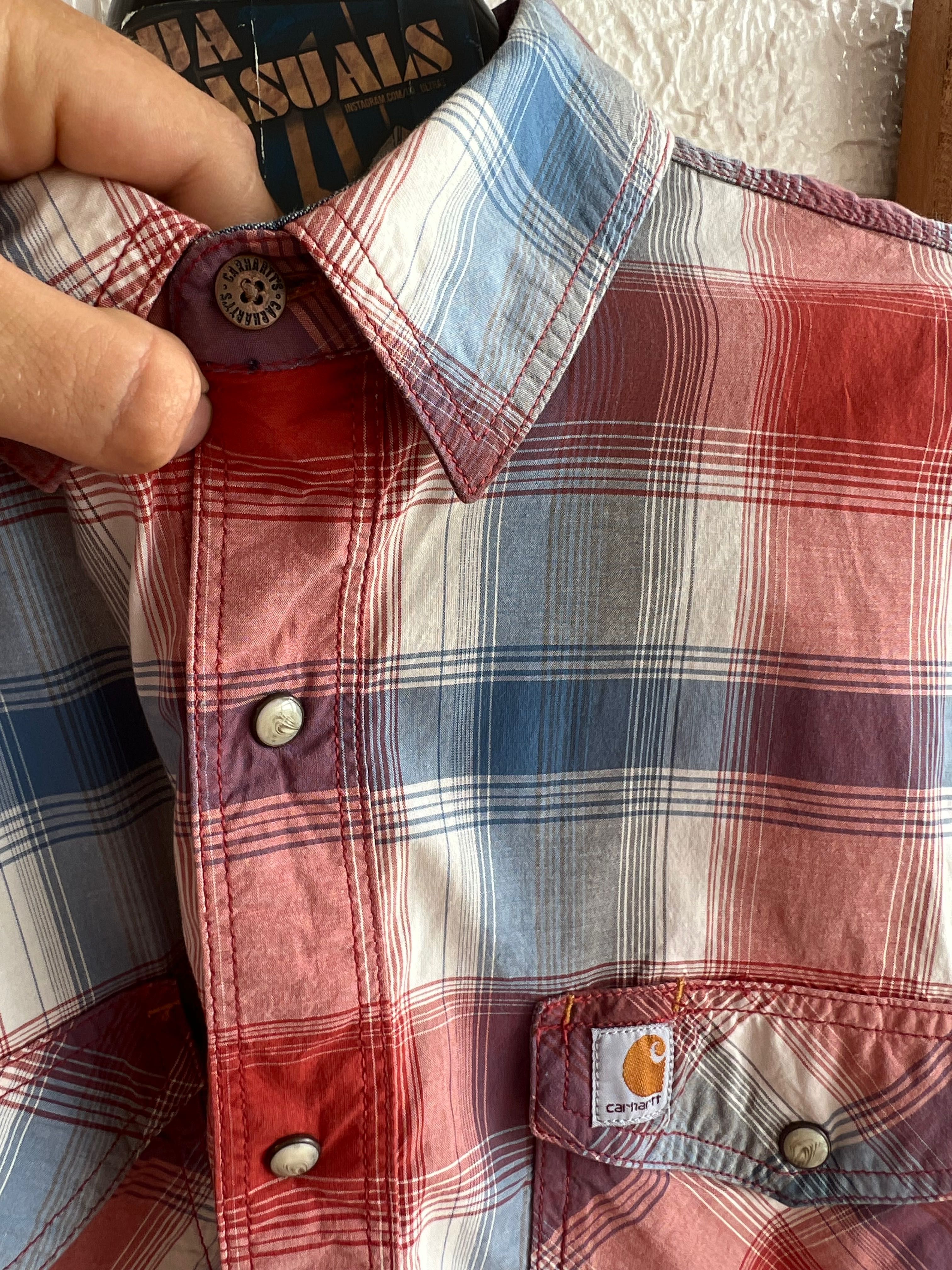 Сорочка Carhartt relaxed fit у клітинку на кнопках