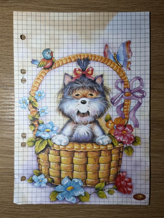 arteczka do segregatora duża piesek