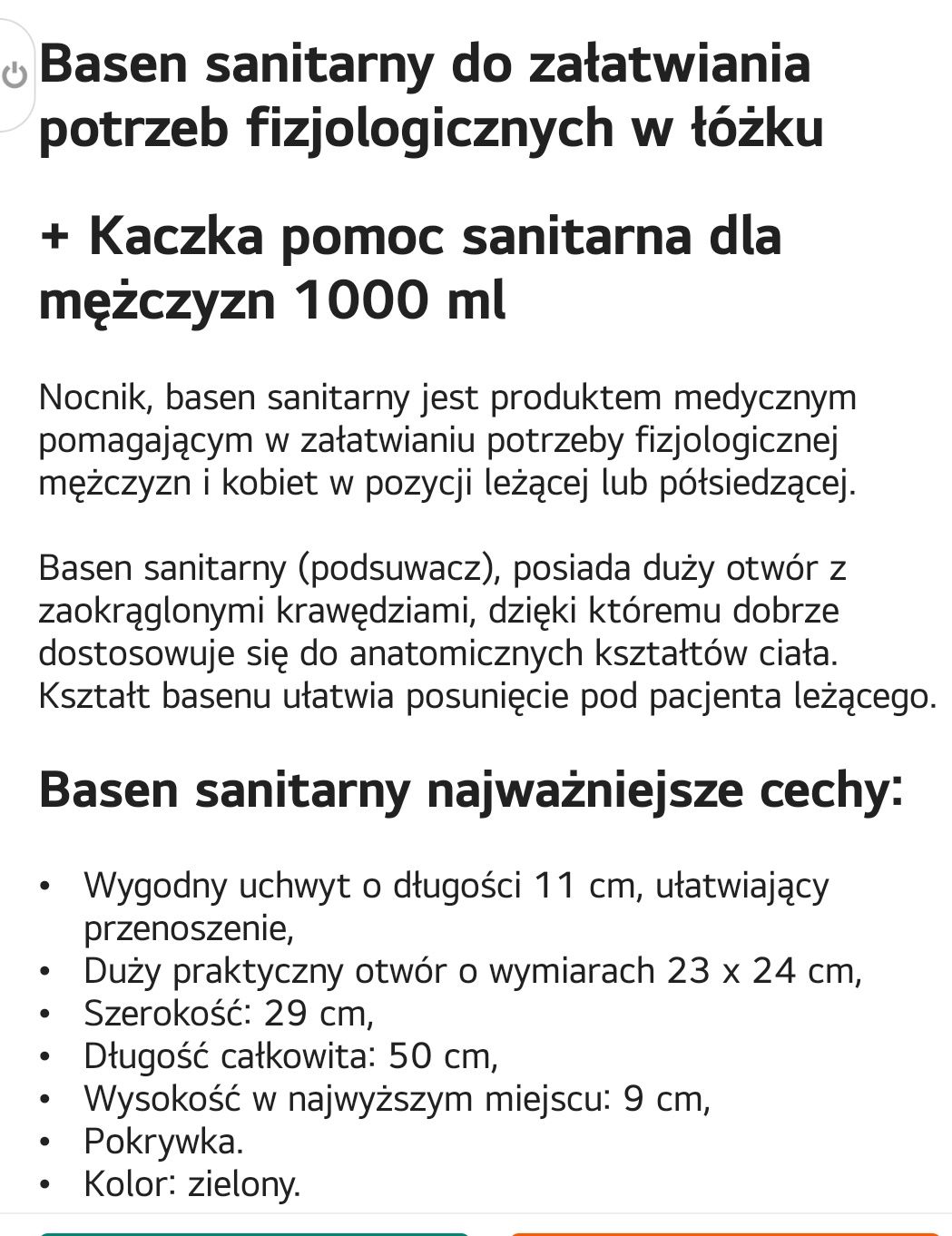 Basen i kaczka sanitarna