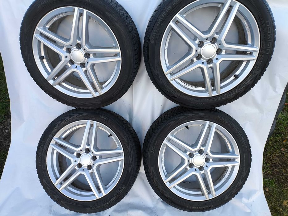 4x Alufelgi koła 5x108 245/45r18 zimowe Nokian Volvo super stan!