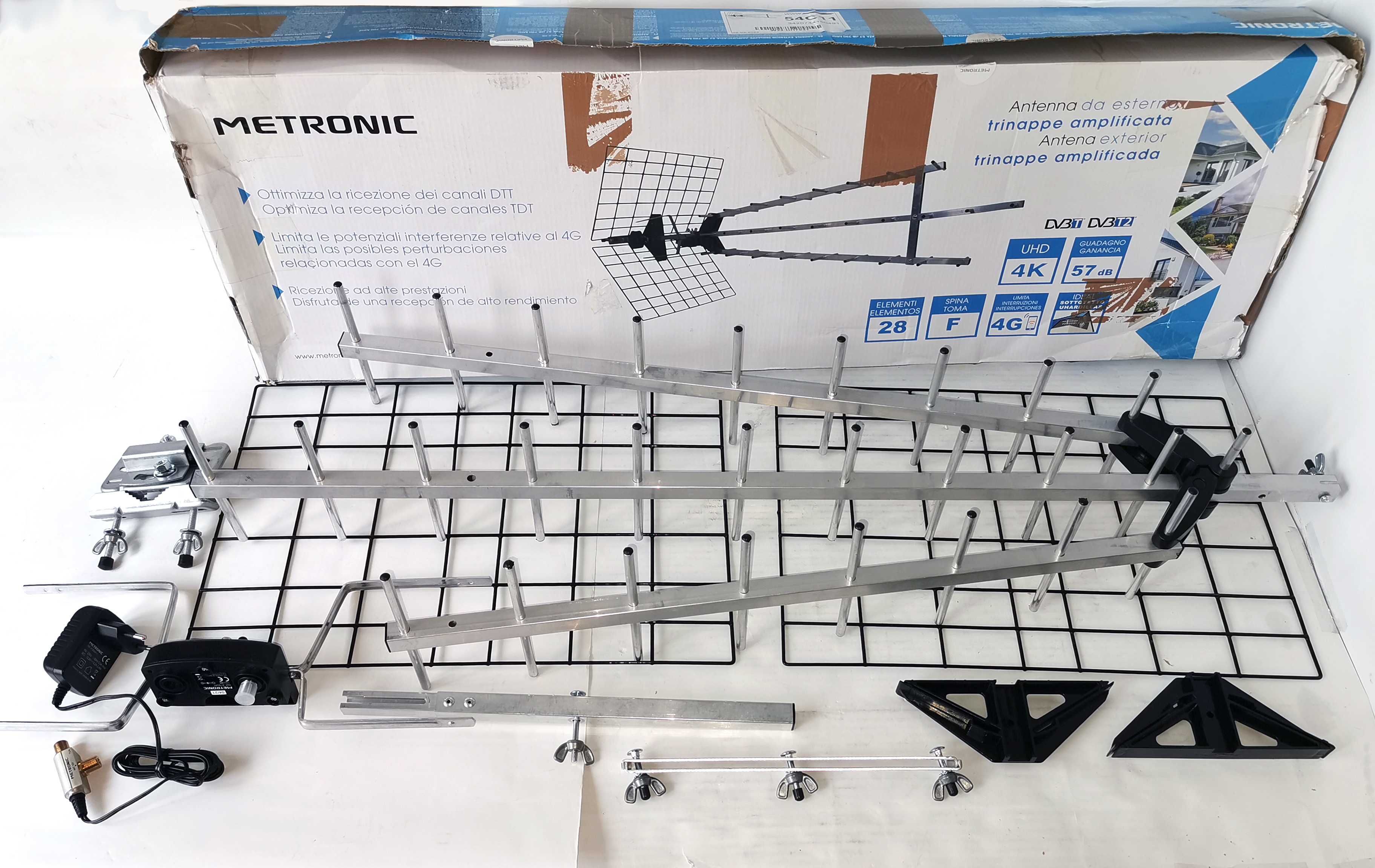 Antena zewnętrzna Metronic 415049 DVB-T2 54dB
