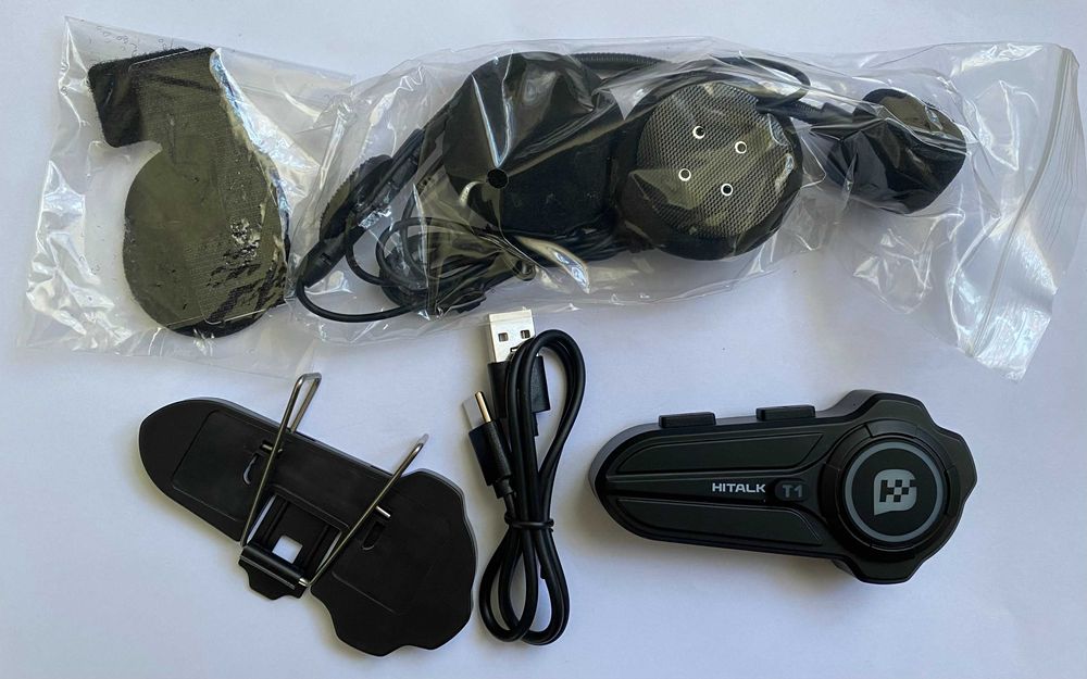 Мото гарнітура Bluetooth на шолом Hitalk T1  (400 грн)