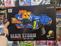 Бластер Nerf blaze storm пулемет автомат с мягкими шариками