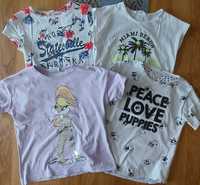 4x t-shirt roz. 134/140