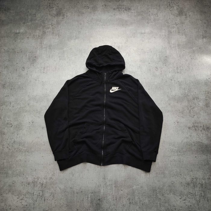 MĘSKA Bluza PREMIUM Czarna Rozpinana Hoodie z Kapturem Nike AIR Max