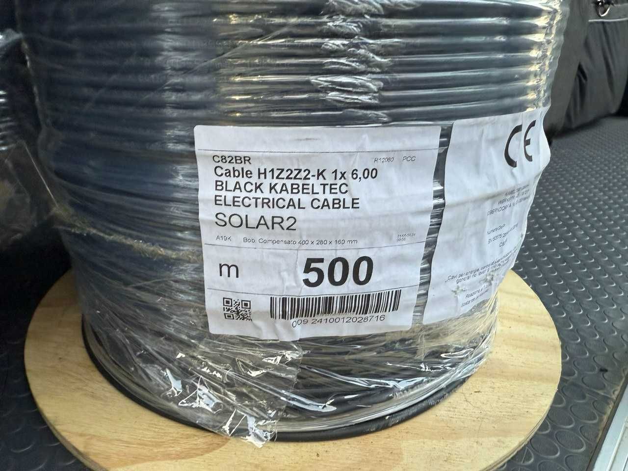 Кабель для сонячних панелей PV Німеччина 4 мм² / 6 мм² – TÜV, EN 50618