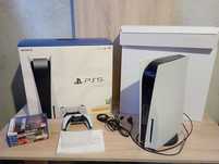 PS5 CFI-1216A + 5szt gry zestaw