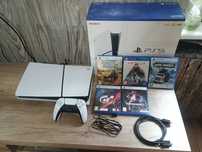 PlayStation 5 Slim długa gwarancja +5gier