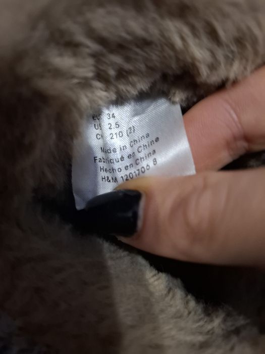 Зимові дитячі ботинки для дівчинки H&M / Зимние ботинки для девочки H&