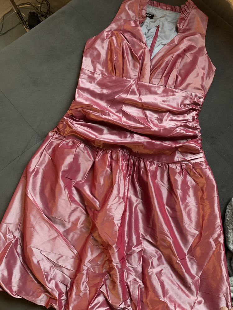 Sukienka damska różowa Semper 38 elegancka