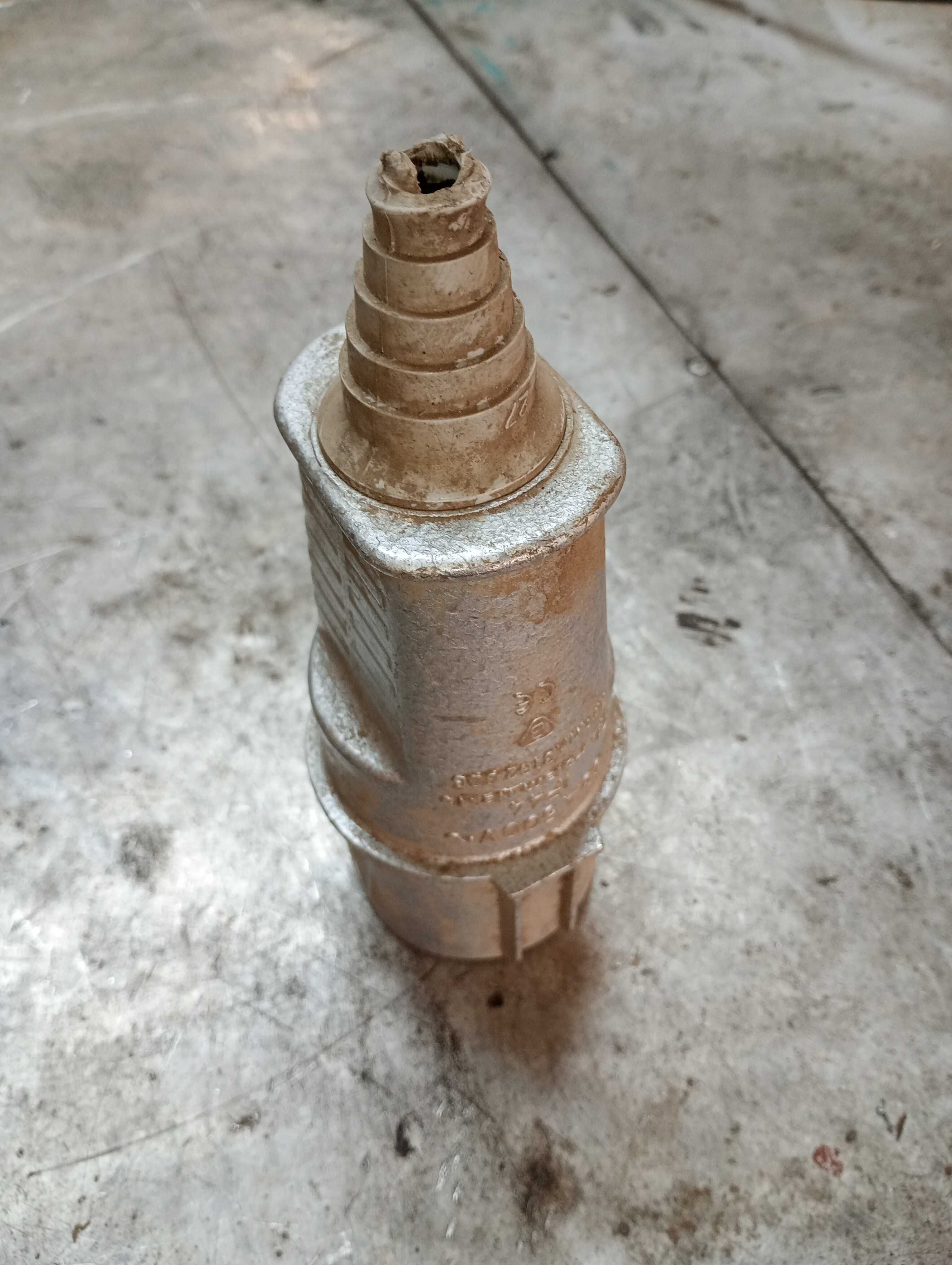 Wtyk wtyczka siłowa przenośna metalowa 63A 4P płaskie bolce 500V IP44