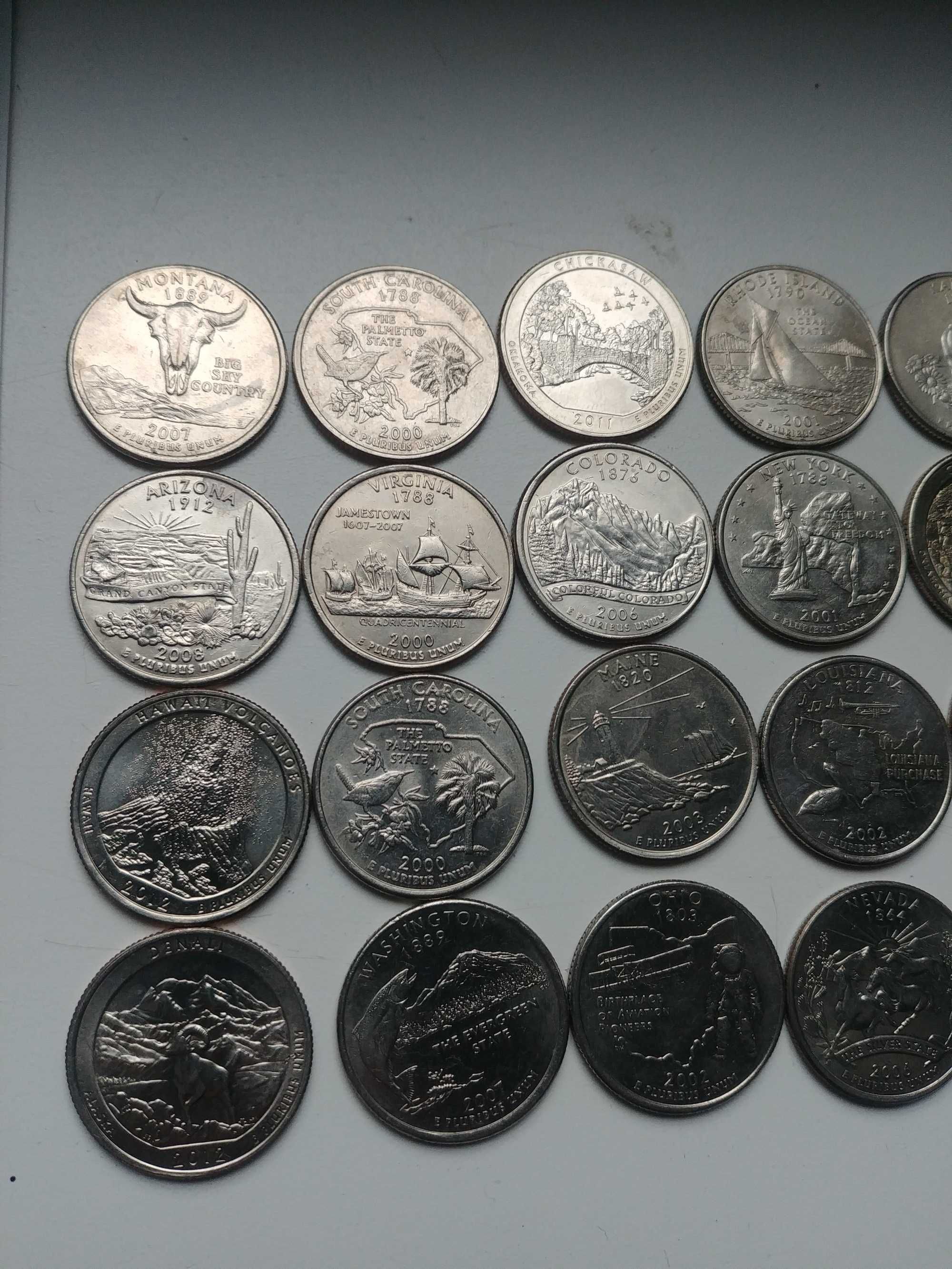 25-центовые монеты Америки