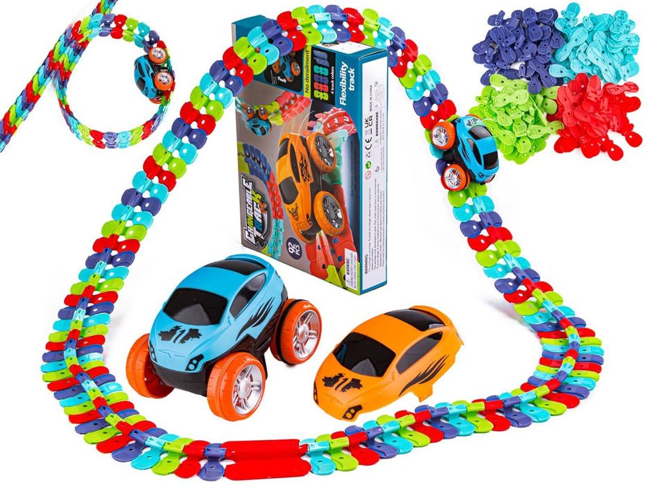 Elastyczny Tor Samochodowy, Wyścigowy 92 Elementy Przecena 1