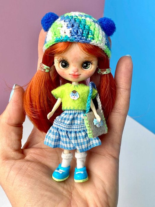 Lalka Petite Blythe custom ooak doll repaint nowa