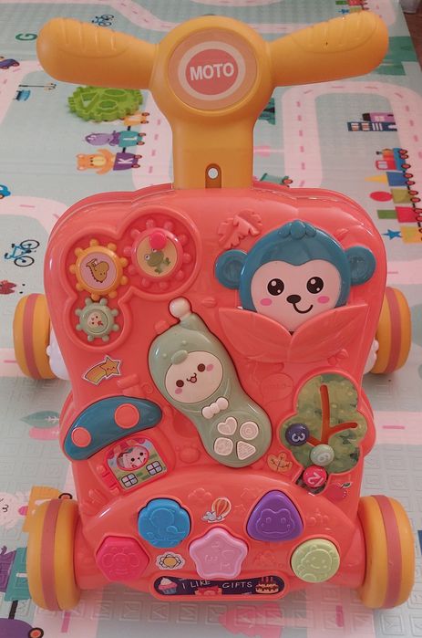 Ходунки-каталка дитячі з ігровим центром "TK Group", ОЗВУЧ. УКР. М.