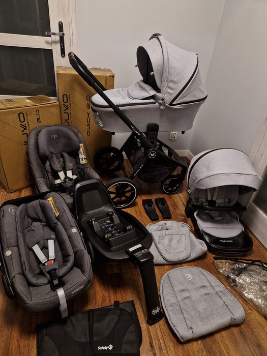 Wózek Muuvo Quick 3w1,5w1 z kompletem Maxi Cosi, zestaw PREMIUM!
