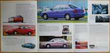 Prospekt Hyundai Accent. 1996 rok. Język niemiecki.