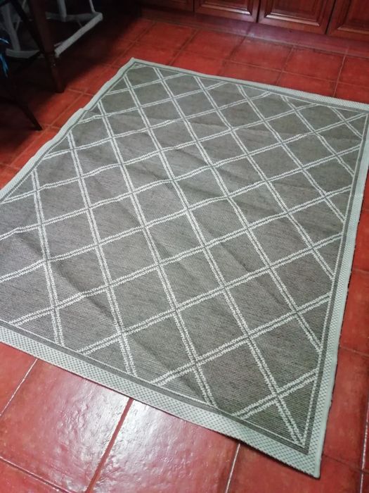 Tapete xadrez 168x135cm