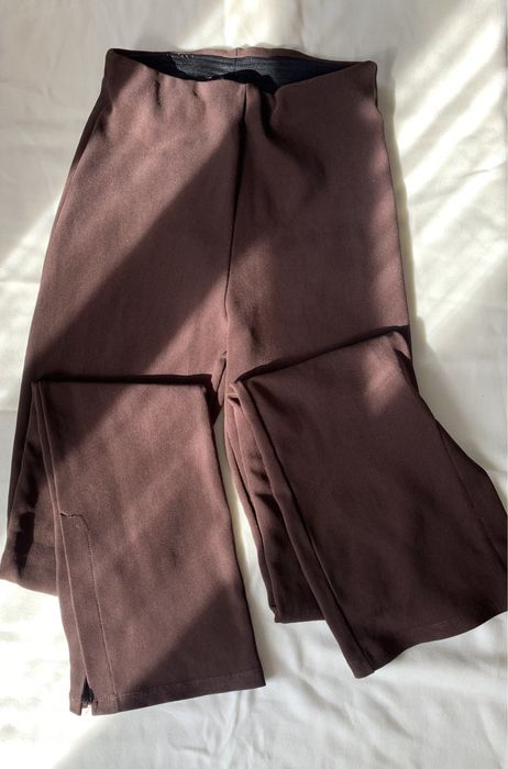 штани кльош, штани в рубчик