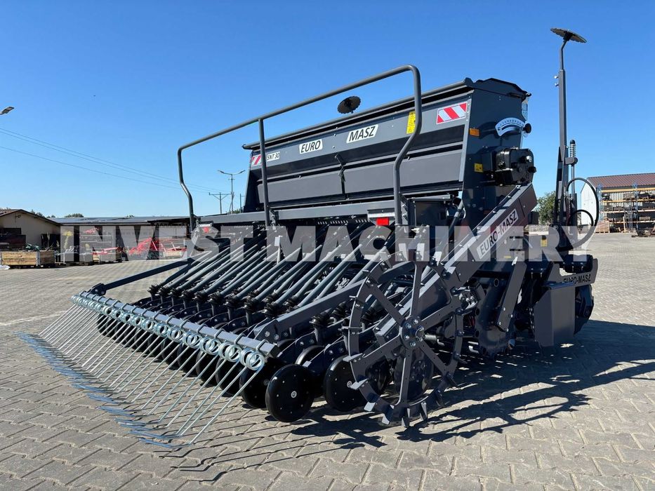 Agregat uprawowo-siewny EURO-MASZ nabudowany 3m brona siewnik NOWY !!!