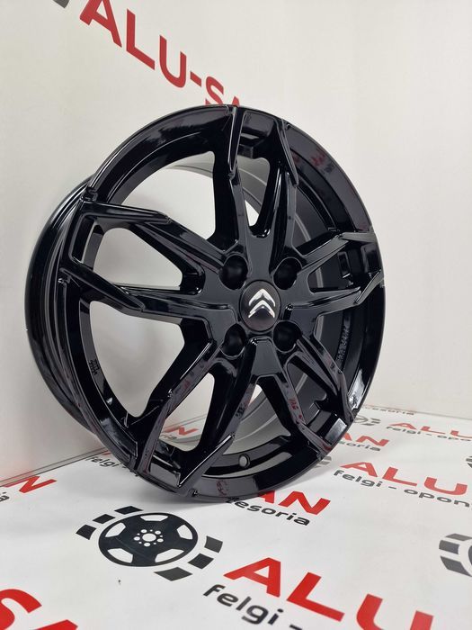 NOWE oryginalne alufelgi CITROEN 16" 4x108 C2 C3 C4 Berlingo - Czarny