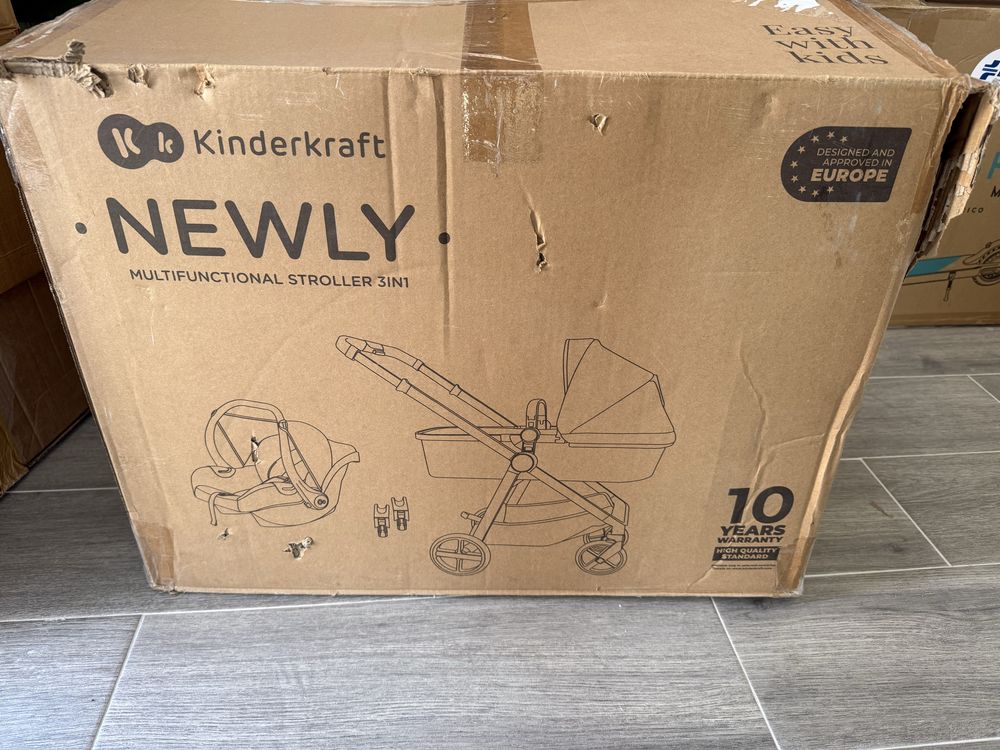 Trio carrinho + ovo kinderkraft novo na caixa