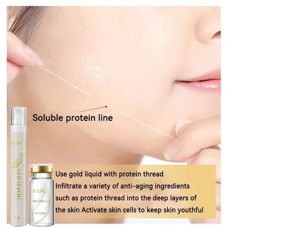 Zestaw Peptydowy Nici Proteinowe Kolagen Lifting