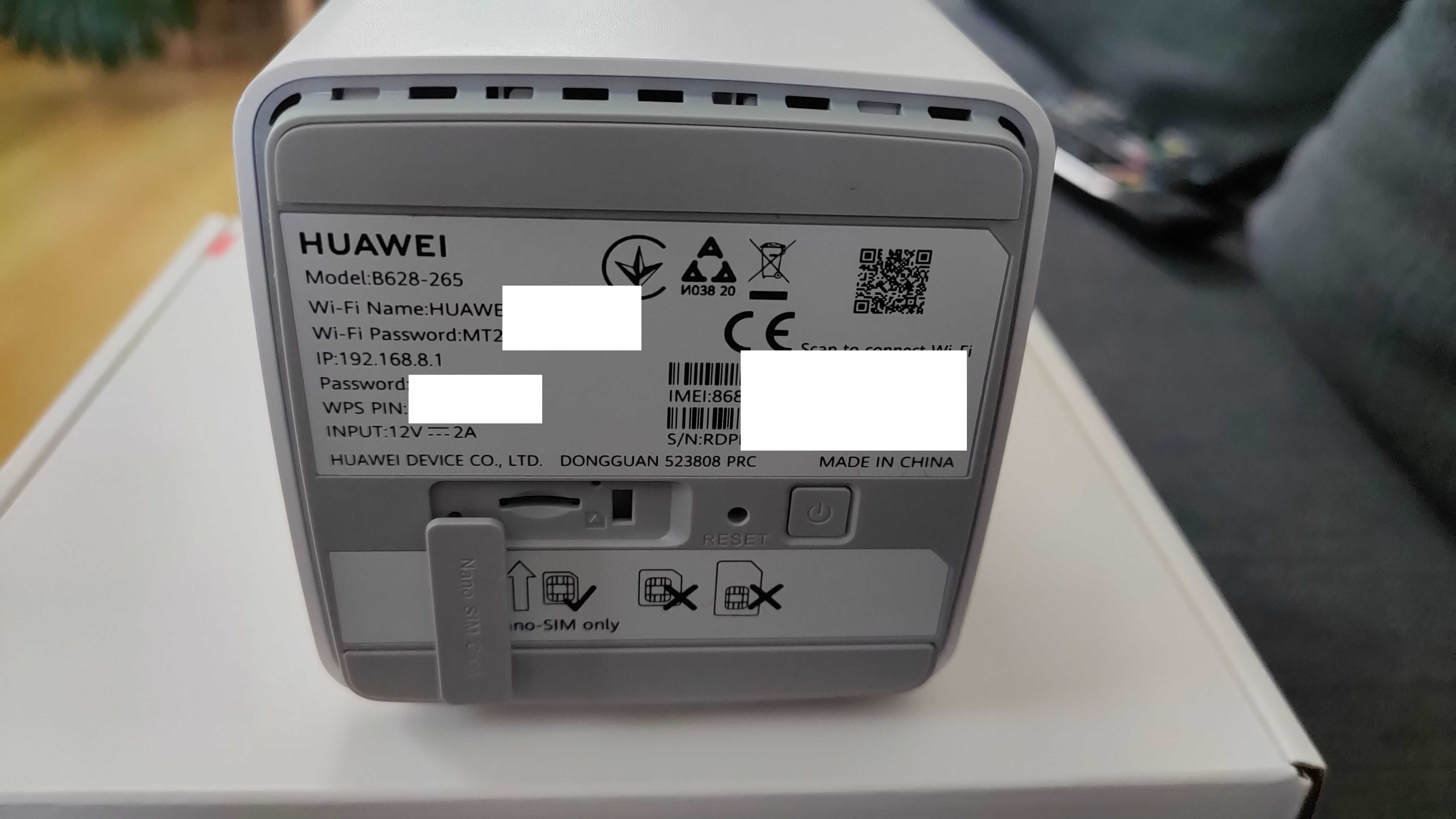 Huawei B628 / B628-265 Router LTE/4G / 4x4 MIMO / 600 Mb/s / Stan BDB