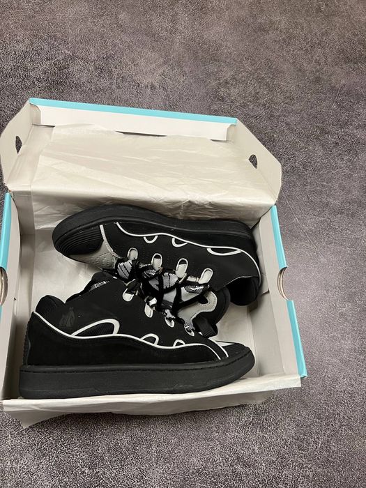 ЛІМІТОВАНА МОДЕЛЬ‼️Кросівки Lanvin Curb Sneakers Black Premium,ланвін.