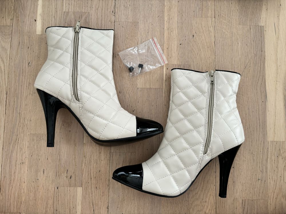 Botki pikowane vintage 39 lu boo