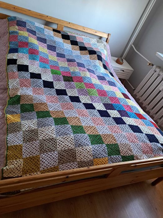 Narzuta na łóżko ręcznie robiona NOWA
