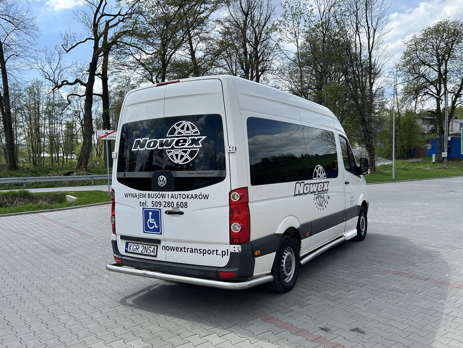 Volkswagen crafter do przewozy osób niepełnosprawnych 9 osobowy, winda