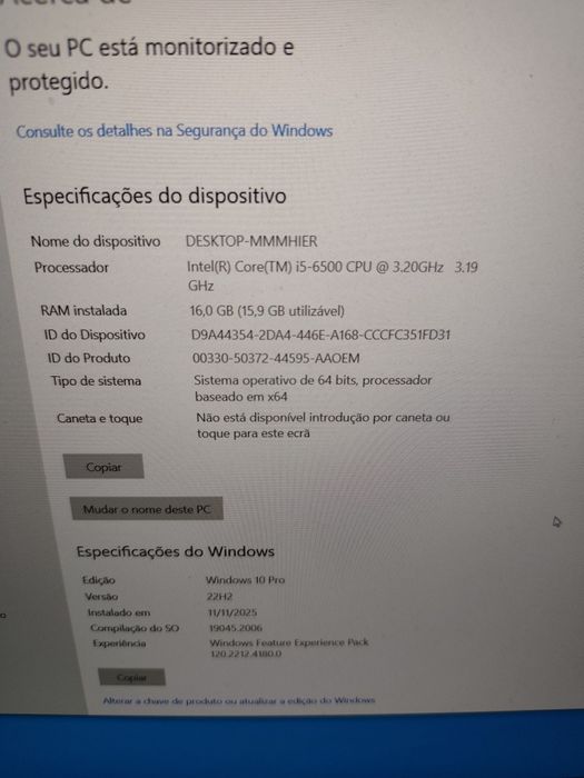 Desktop Hp Prodesk 600 G2