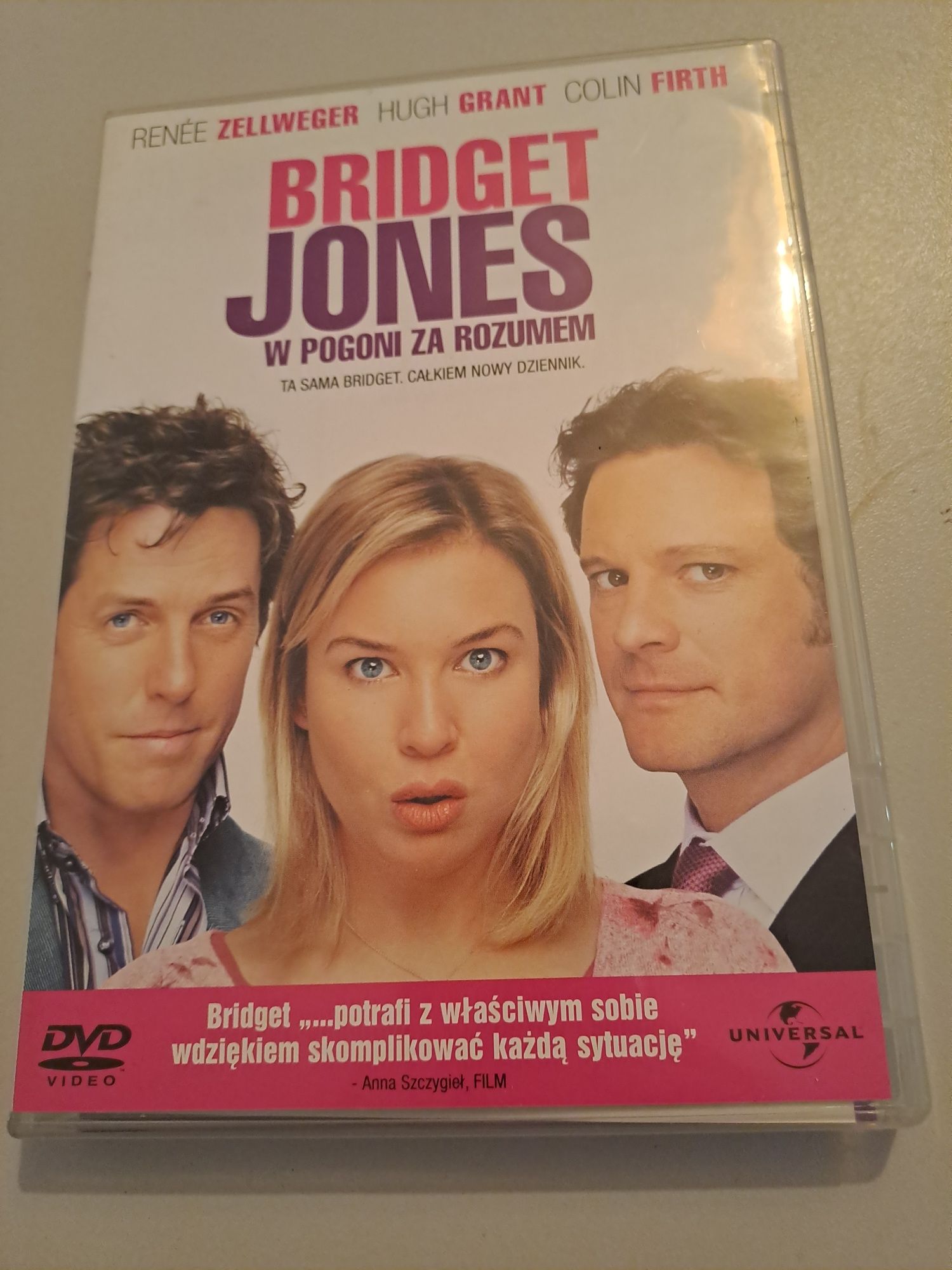 Zestaw Dziennik Bridget Jones w pogoni za rozumem Zelweger dvd