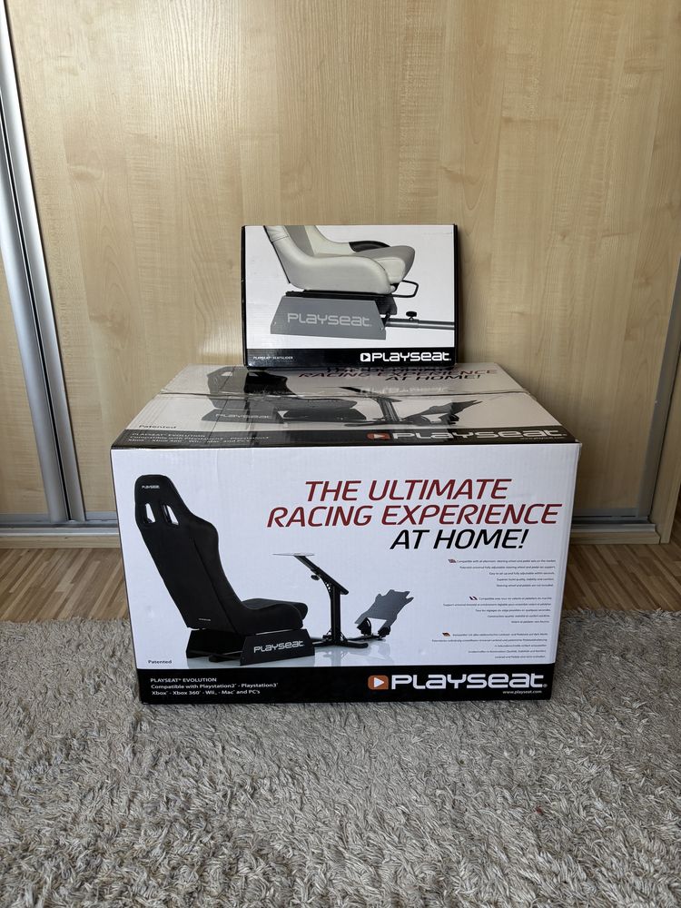 Zestaw fotel Playseat Evolution Alcantara + Playseat Seatslider sanki