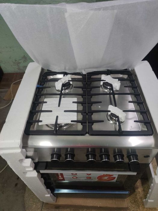 Крутейшая газовая плита новая. Grifon G643X-CAWB3 . Грифон. Нержавейка