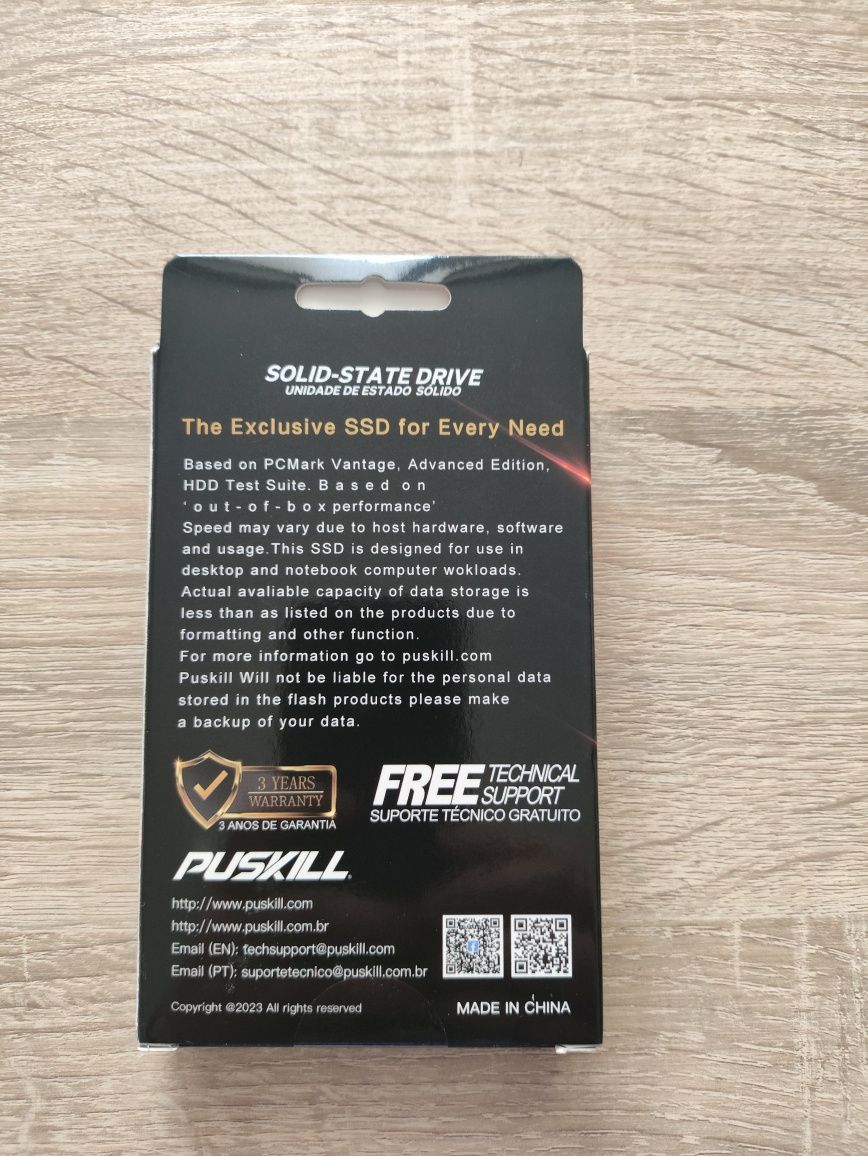 Dysk SSD  1 TB Puskill killer 3Dnand sata 2,5 nowy